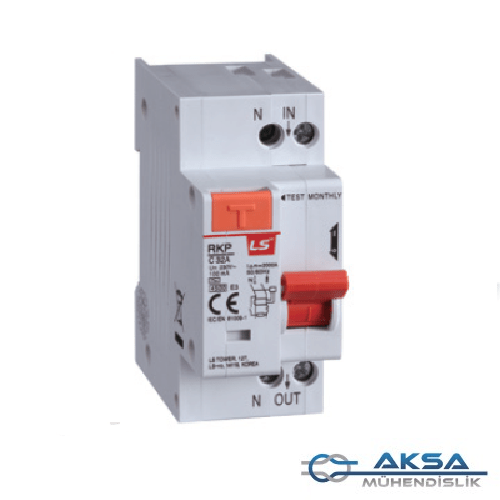 RKN 1P+N 40A 30mA AC- Aksa Mühendislik